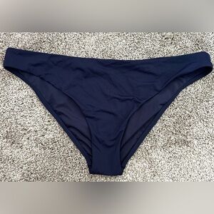Athleta Bikini Bottom Navy Blue Size Large NWOT